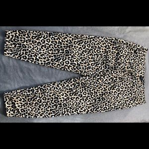NWOT Women’s J. Crew Leopard Ankle Pants